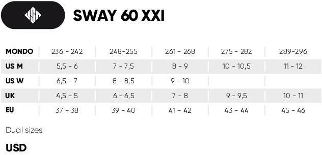 Produktbild Powerslide Sway 60 41-42 (41, 41.5, 42, 41 1/3)