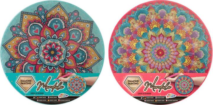 Produktbild Grafix Diamantmalerei-Mandala-Leinwand, 30 cm