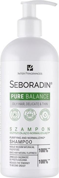 Seboradin Shampoo for Thin Fine Hair Prone to Greasiness - Moisturizing and Volumizing (400 ml, Flüssiges Shampoo)
