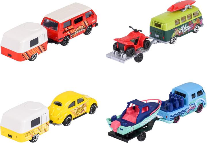 Produktbild Majorette Volkswagen Trailer, 4-sort.