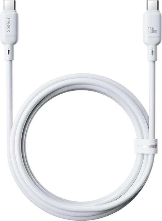 Baseus Silky Series Ladekabel Type-C 100W 2m Cluster Weiss (2 m, USB 2.0, 100 W)