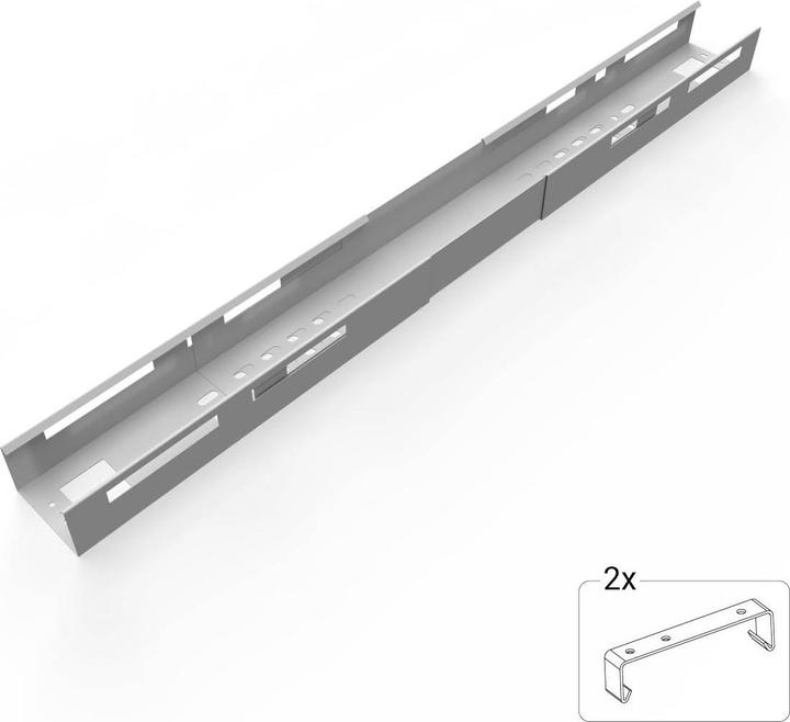OK-Line Kabelwanne Vario, silber (Duct, 70 cm)