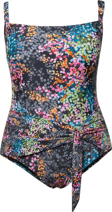 Image du produit Ulla Popken Maillot de bain, motif à pois, effet cache-coeur, bonnets souples, matière recyclée (60)