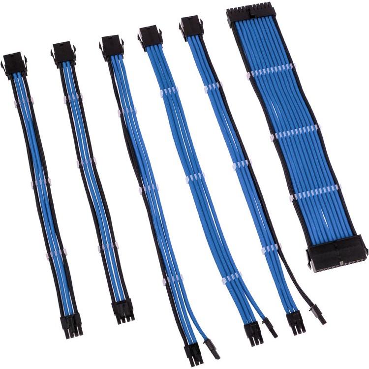 Kolink Core Adept Braided Cable Extension Kit - Blue, Interne Kabel (PC)