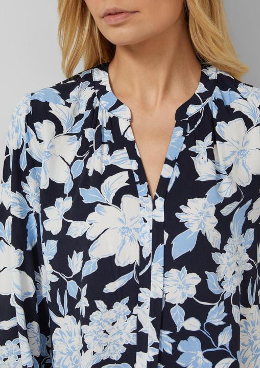 Immagine prodotto s.Oliver Bluse Fliessende Viskose-Bluse mit Raffung und Allover-Muster (48)