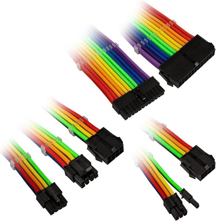 Blue, Green, Lilac, Orange, Red, Yellow