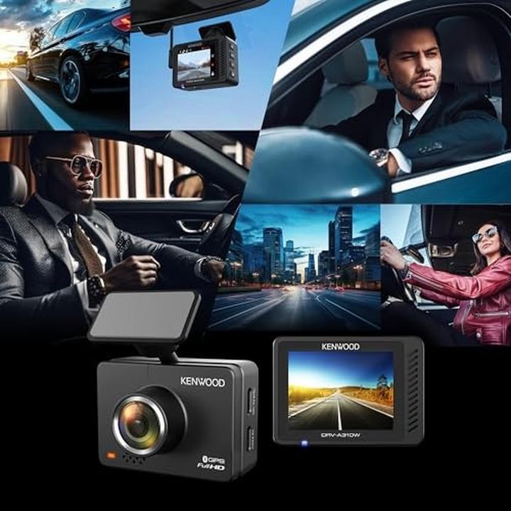 Actual product image Kenwood DRV-A310W (Accelerometer, Built-in display, Built-in microphone, GPS receiver, Wi-Fi, Full HD)