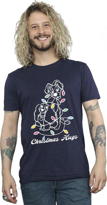 Immagine prodotto Disney Lady And The Trump Christmas Hugs Maglietta Uomo (4XL)