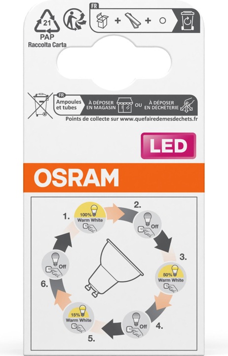 Produktbild Osram Led Three Step Dim Par16 (GU10, 3.70 W, 350 lm, 1 x, F)