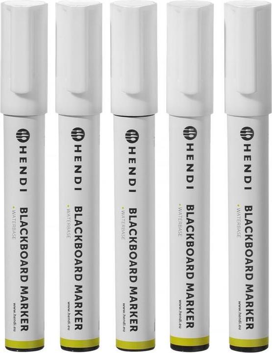Image du produit Hendi Marqueur craie -mm, blanc - pièce (Blanc, 6 mm, 5 x)