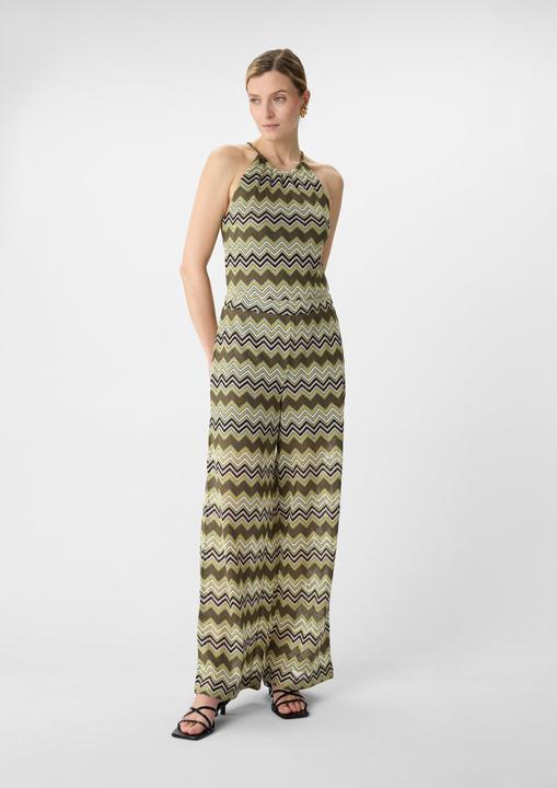 Immagine prodotto Comma Overall Strick-Jumpsuit mit Zick-Zack-Muster (40, L)