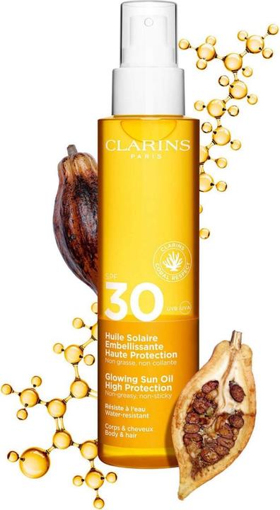 Actual product image Clarins CORPS Protecteur Corps Huile SPF30 150 ml (Suntan oil, SPF 30, 150 ml, 190 g)