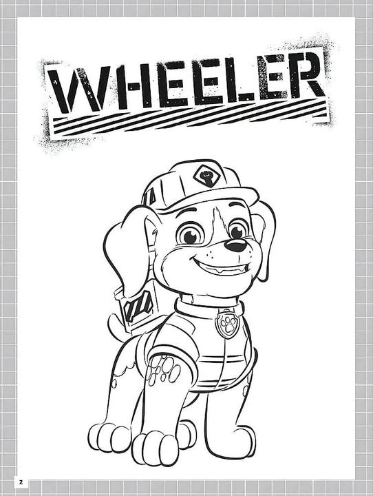 Actual product image Rubble & Crew: Baupfotenstarkes Malbuch