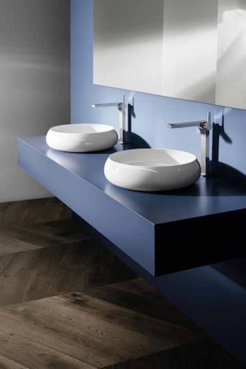 Actual product image Bette BetteCraft Countertop wash basin, 350 x 350 mm, A240, without tap hole (350 mm, 350 mm)