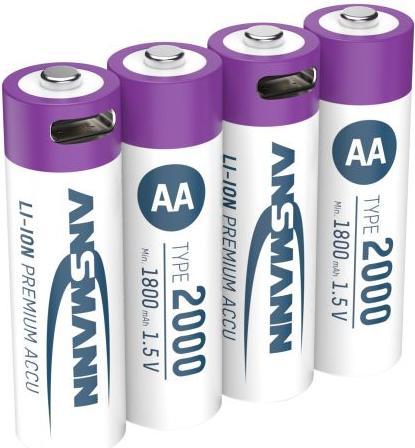 Image du produit Ansmann Batterie NiMH rechargeable Mignon AA type 2900 (min. 2650 mAh) (2 pcs, AA, 2900 mAh)