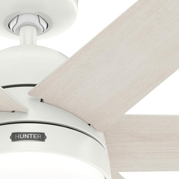 Actual product image Hunter Fans DC Deckenventilator Arete Weiss mit Licht & Fernbedienung (43 dB)