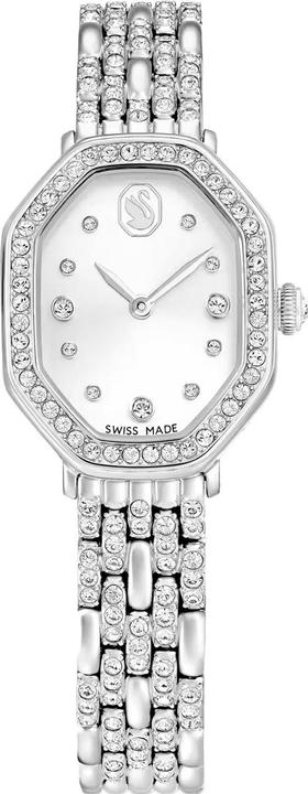 Actual product image Swarovski Inspired by Timeless Elegance with Octagonal Design and Crystal Accents (Watch with gemstone)