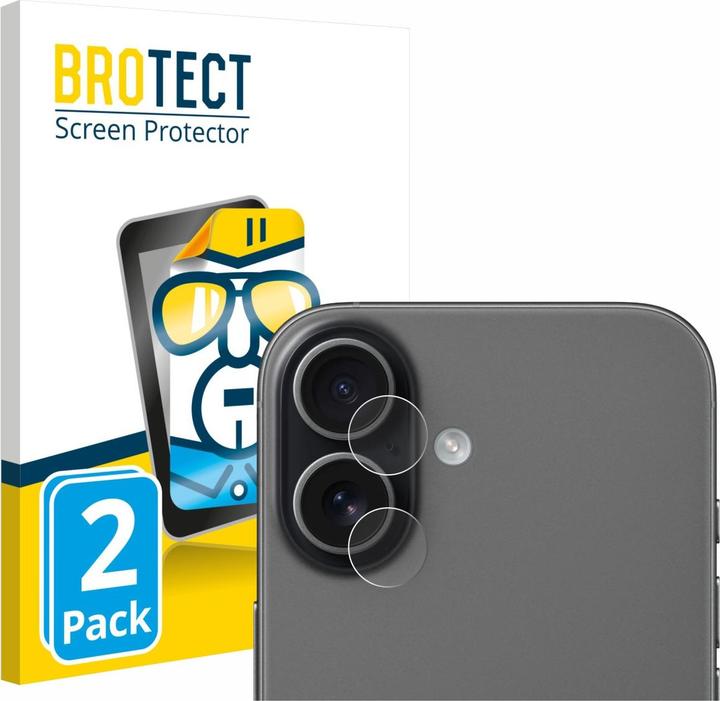 BROTECT Schutzfolie für Apple iPhone 17 (NUR Kameraschutz) Displayschutz Displayschutzfolie Folie Klar (2 Pcs., Apple iPhone 17)
