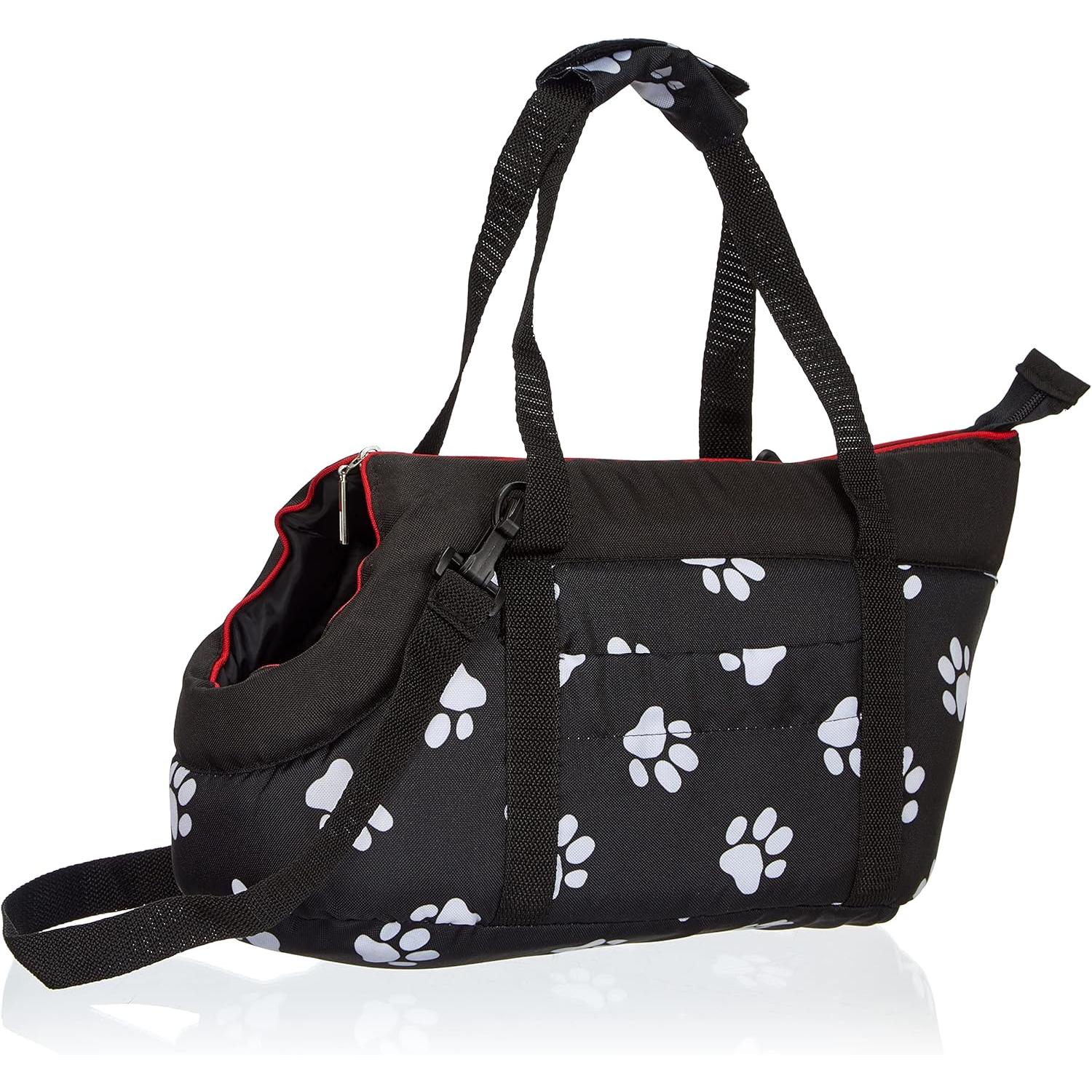 HobbyDog Karlie TOR cwl3 de transport chat Sac Taille 22 x 20 x 36 CM -ndash  Noir avec pattes - TORCWL3