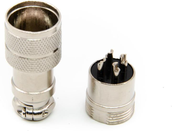 Actual product image Purecrea GX16-4P Plug 16mm Male for Cable Mounting