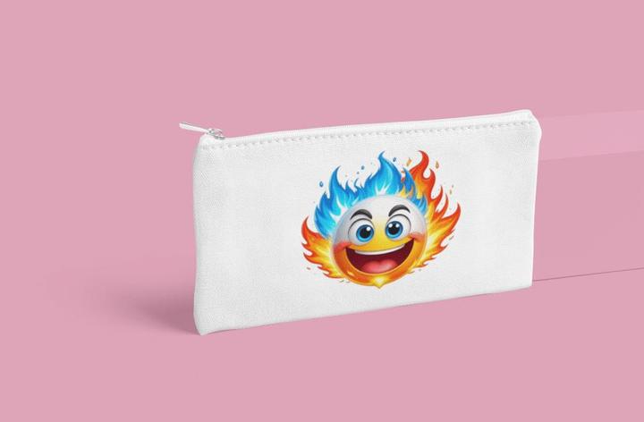 Produktbild Bügelbilder Schulrucksack-Set Comic Fireball mit Gesicht