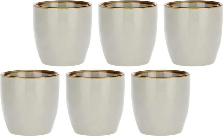 Produktbild Rose Tulipani ROSE&TULIPANI CONCERTO GRIGIO PERLA Set mit 6 Kaffeetassen 100 ml (100 ml, 6x)