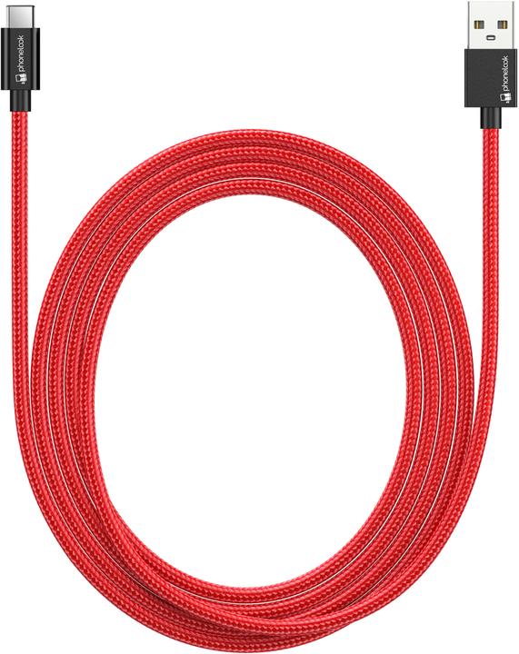 Produktbild PhoneLook Ladekabel () USB-C auf USB-A Nylon (2 m)