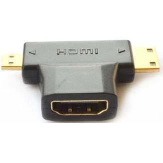 E+P HDMI 87 Adattatore HDMI Accoppiamento HDMI + spina mini/micro HDMI (HDMI), Adattatore dati + video