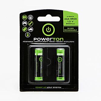 Produktbild Powerton Batterie AAA (2 Stk., AAA, 900 mAh)