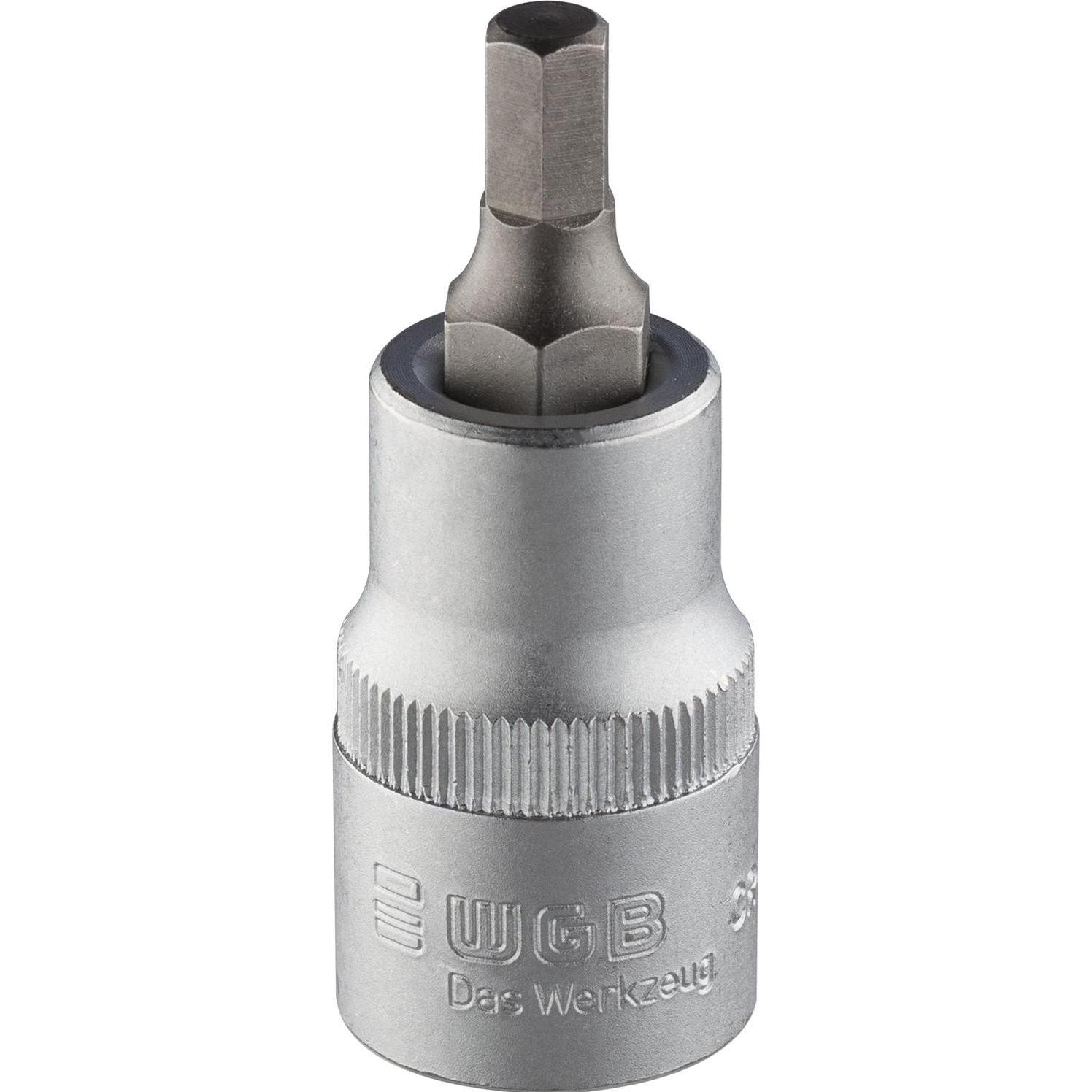 WGB, Steckschlüssel + Stecknuss, Schraubendreher-Einsatz No. 363 DIN7422 1/2"vierkant 4,0 mm Innensechskant