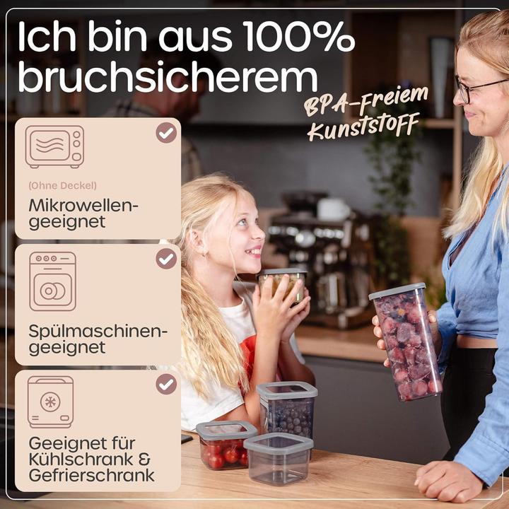 Actual product image Qoona Luftdichtes Vorratsdosen-Set (15.10 l)