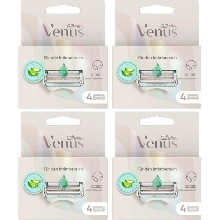 Actual product image Gillette Venus Razor blades For the intimate area 4 x 4 pieces (16 x)
