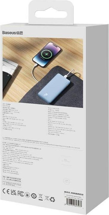 Produktbild Baseus Airpow 10000 mAh 20W powerbank (blue) (10000 mAh, 20 W, 37 Wh)