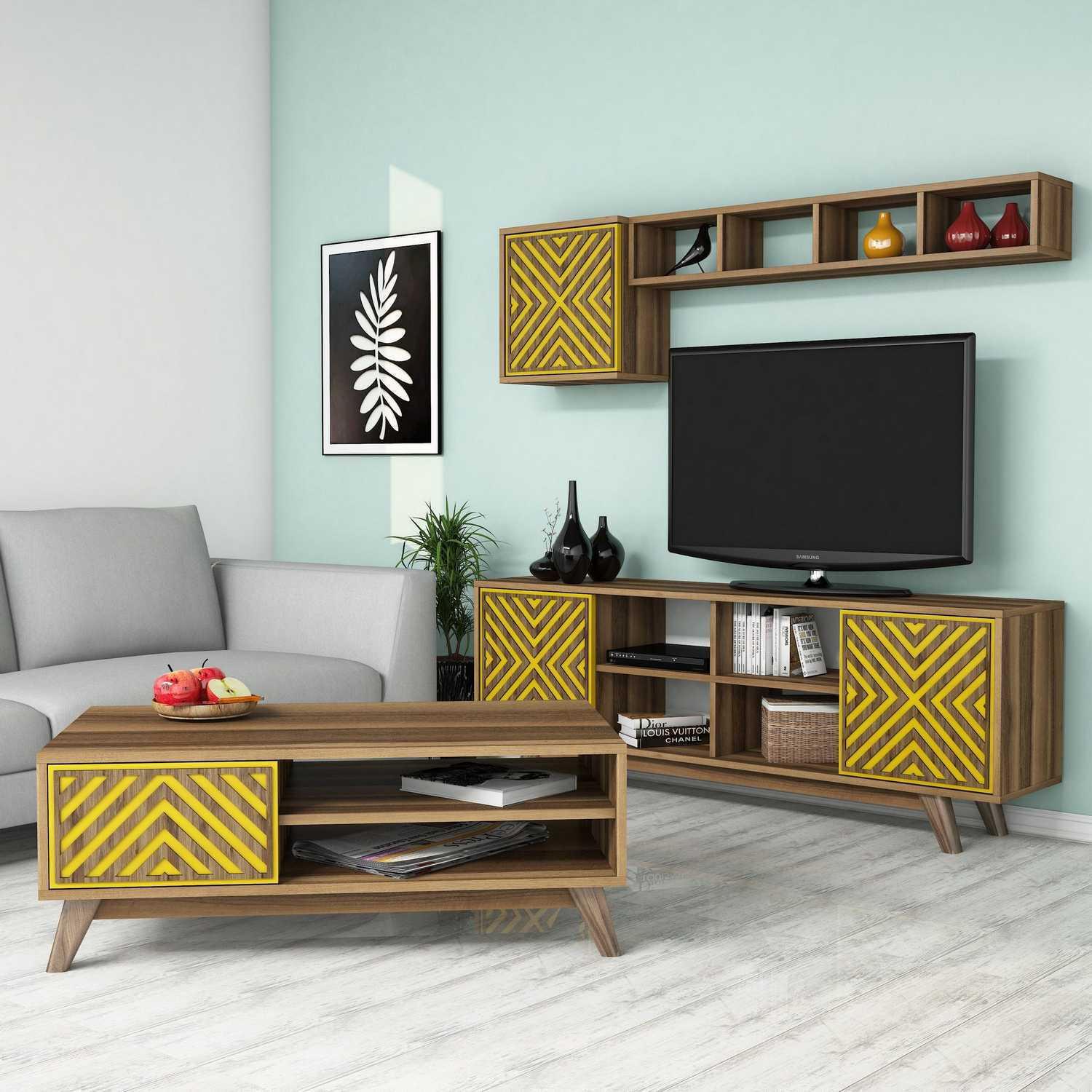 Thumbnail - Hanah Home, Wohnwand, Remi (35 x 160 x 56.2 cm)