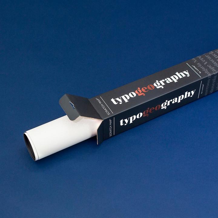 Immagine prodotto Luckies Scratch Map Typogeography (82 x 60 cm)