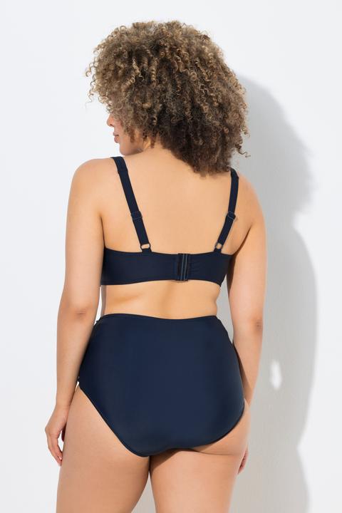 Actual product image Ulla Popken Ruched Underwire Bikini Top (44)