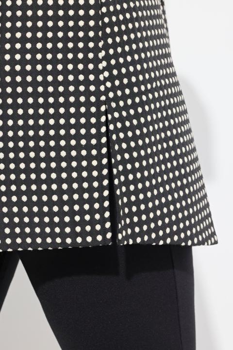 Produktbild Ulla Popken Jacquard-Jacke, A-Linie, Reverskragen, Seitenschlitze (56)