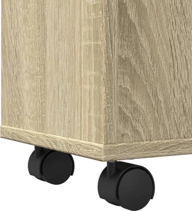 Image du produit vidaXL Armoire de salle de bain étroite avec roulettes