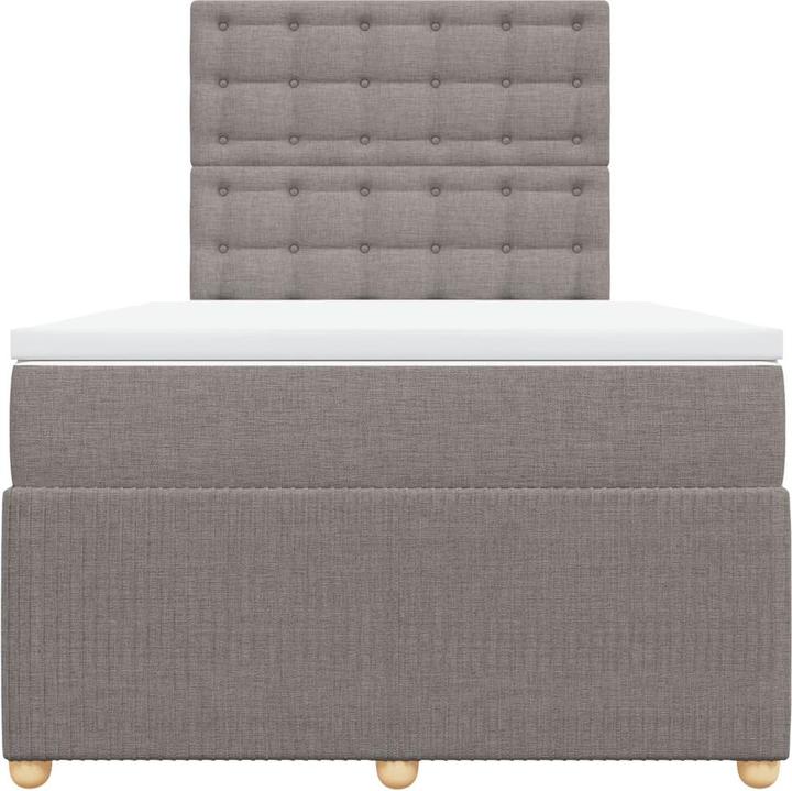 Produktbild vidaXL Bo x springbett mit Matratze 120 x 190 cm Stoff (120 x 190 cm)