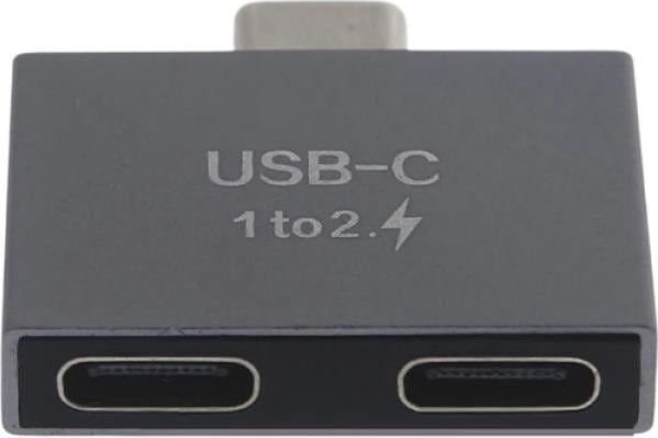 Productafbeelding PowerGuard USB-C naar dubbele USB-C Splitter Laadadapter (USB Type C, USB Type C)