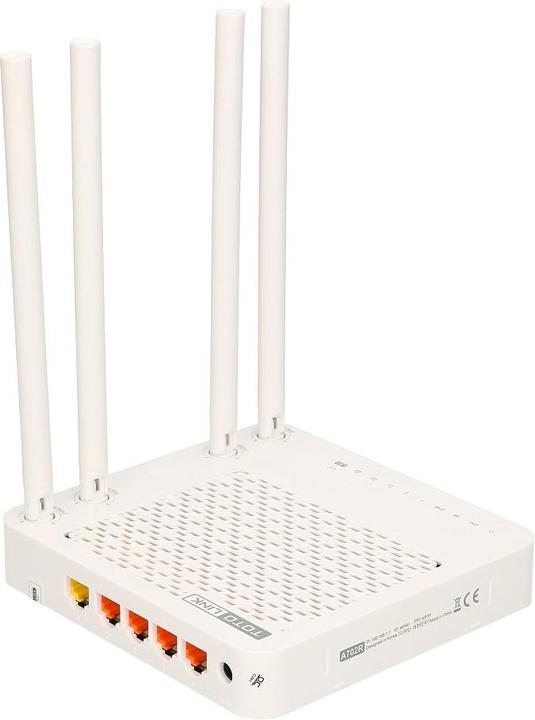 Produktbild Totolink A702R AC1200 WIRELESS DUAL BAND ROUTER wireless router Fast Ethernet Dual-band ( / ) White