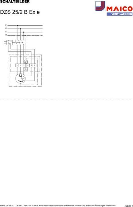 Produktbild Maico MAI DZS 25/2 B E Ex e Axial-Wandventilator