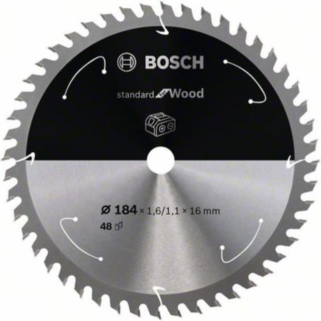 Bosch Professional Zubehör PRO Wood cordless Kreissägeblatt, 184 x 1,6 x 16 mm