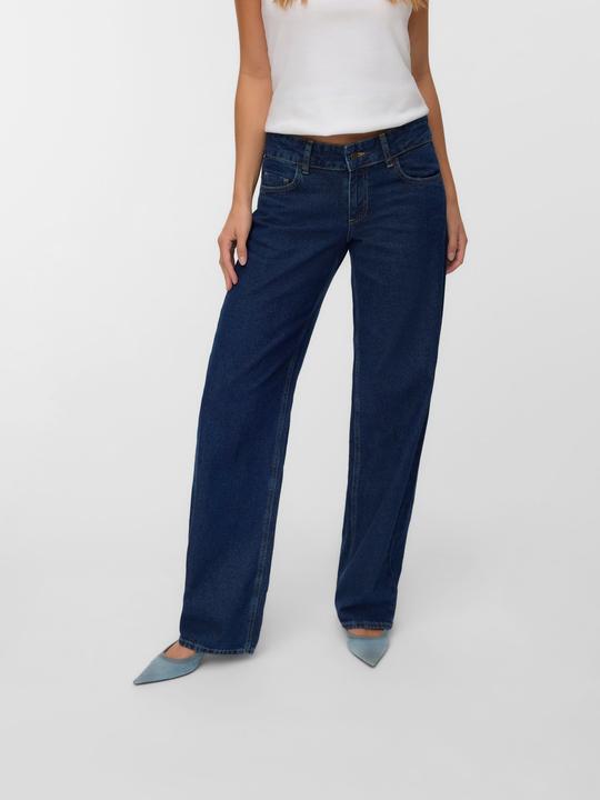 Actual product image Vero Moda SNRANCY Niedrige Taille Weiter Beinschnitt Jeans Weit geschnitten (W29/L32)