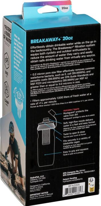 Image du produit Hydrapak Breakaway + Filter Cap (0.60 l)