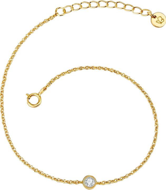 Image du produit Glanzstücke München Femme argent sterling topaze or jaune 17,0 cm longueur de base + 3,0 cm extension - 11186 (17 cm, Argent Sterling)