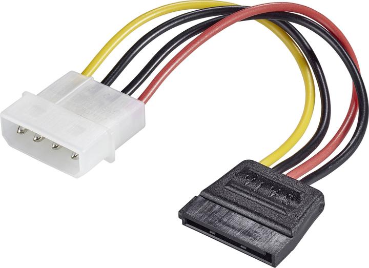 Produktbild Renkforce IDE zu SATA-Strom-Adapterkabel 15 cm (12 cm, SATA)