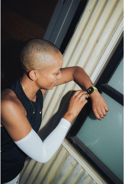 Actual product image Nomad Tempo Band 42mm Lime (18 mm, FKM fluoroelastomer)