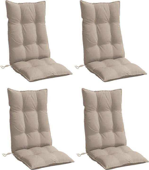 Produktbild vidaXL Hochlehner-Auflagen 4 Stk. Oxford-Gewebe (120 x 50 x 7 cm)