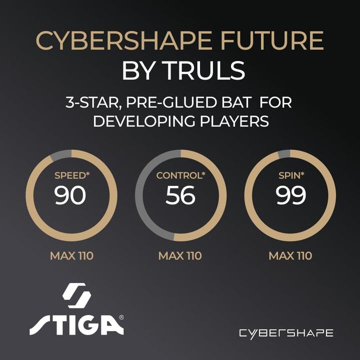 Produktbild Stiga Cybershape Future Tischtennisschläger (3-Sterne)